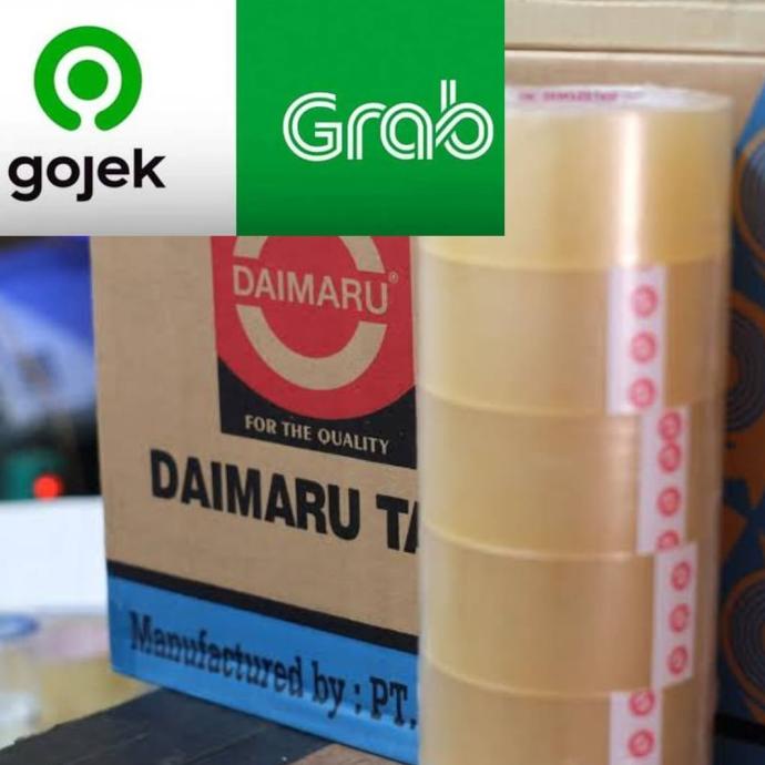 

HOT PROMO Lakban Daimaru Tape Bening 2"x90Yrd(Dust @ 72 Roll) KHUSUS GOSEND/GRAB