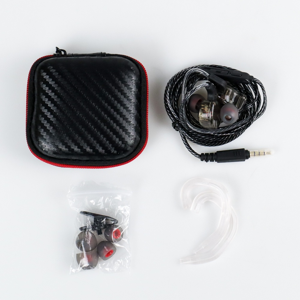 QKZ HiFi Earphone Bass Dynamic Driver with Mic - QKZ-AK6 HITAM