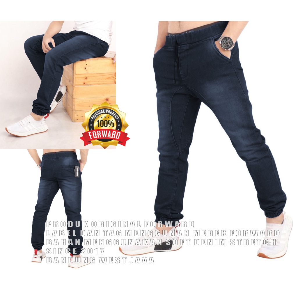 Celana Joger Jogger Pria Denim Jeans Forward