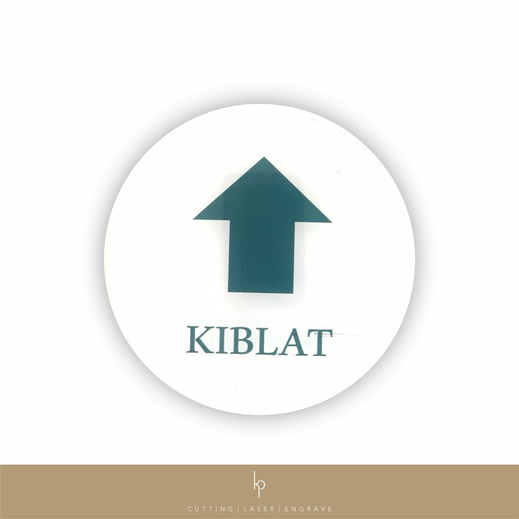 

Kiblat Sign / Penanda arah Kiblat - Akrilik UV PRINT