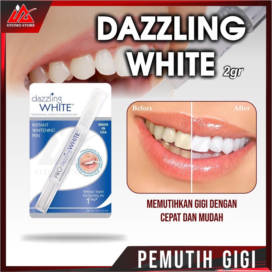 DAZZLING WHITE Pemutih Gigi Bahan Gel Peroksida Teeth Whitening Rotary Peroxide Gel Too