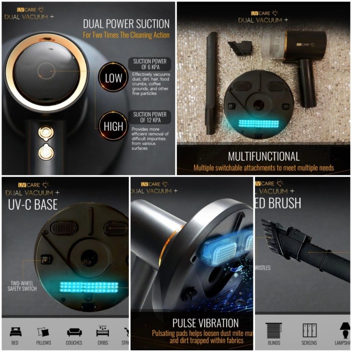 UV CARE DUAL POWER UV VACUUM - UVCARE VAKUM PENYEDOT DEBU