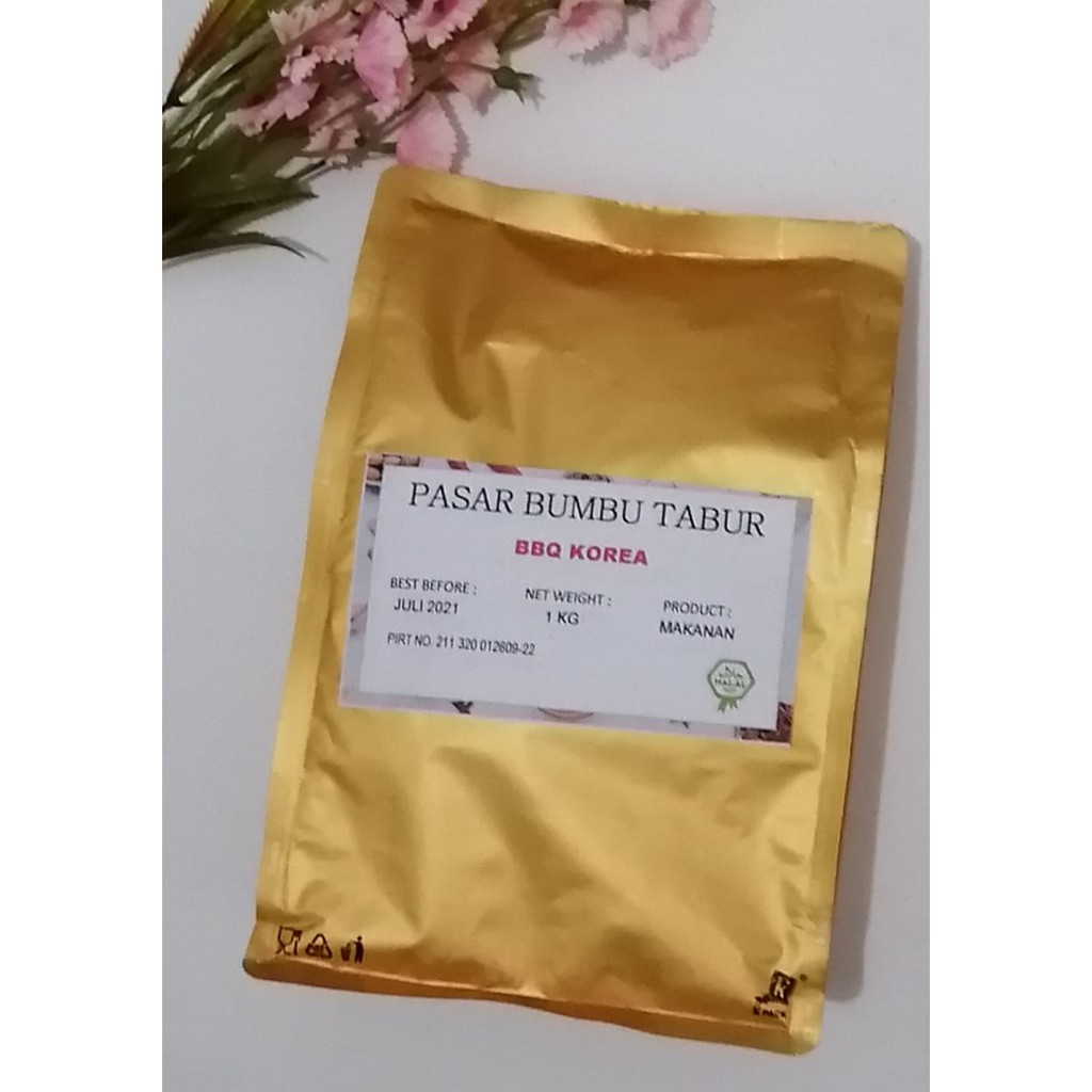 

BUMBU TABUR KOREAN BARBEQUE / BBQ 1 KG BUBUK MAKANAN ENAK MURAH HALAL