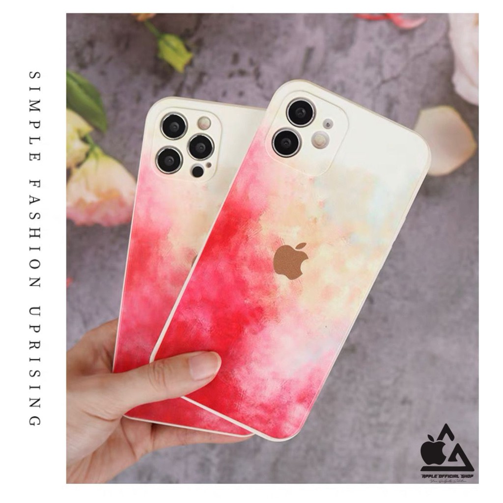 Softcase iPhone 6 6+ 7 7+ 8 8+ SE 2 Case Abstrak Ink Painted Silikon Model Ori Cover Jelly