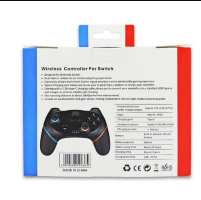 Stick Pro Controller Nintendo Switch Wireless Bluetooh