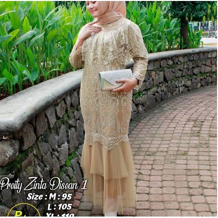 gamis kebaya preinty zinta berkualitas