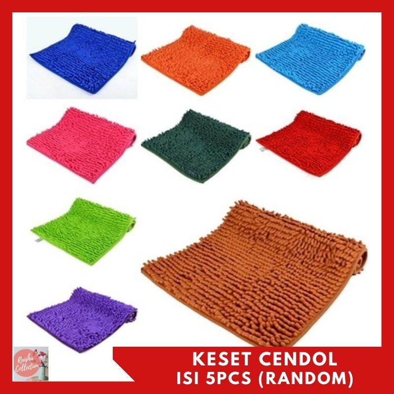 SALE Keset Cendol Warna Random Microfiber Isi 5pcs