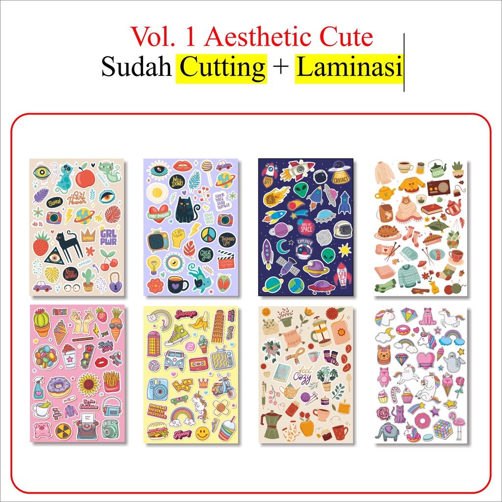 

Stiker Tumblr / Stiker Pack Aesthetic / Stiker hp Laptop