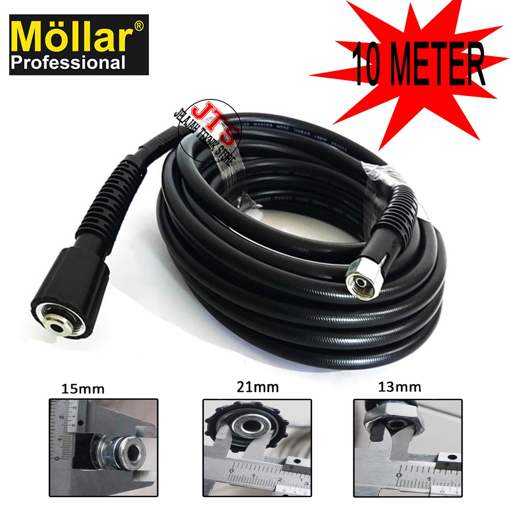 MOLLAR Selang Jet Cleaner Mesin Steam 10 Meter / Selang Input Mesin Cuci Steam 10Meter Jet Cleaner