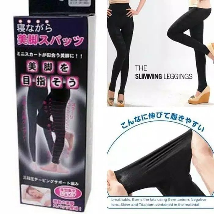 Slimming Night Legging Pembentuk Paha Bokong Betis Wanita Cewe Perempuan Anak Import Tebal Sport