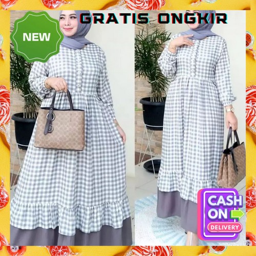 Gamis Remaja Kekinian Korean Style Lebaran Terbaru 2022 Baju Gamis Cewek Remaja Perempuan Premium Ta