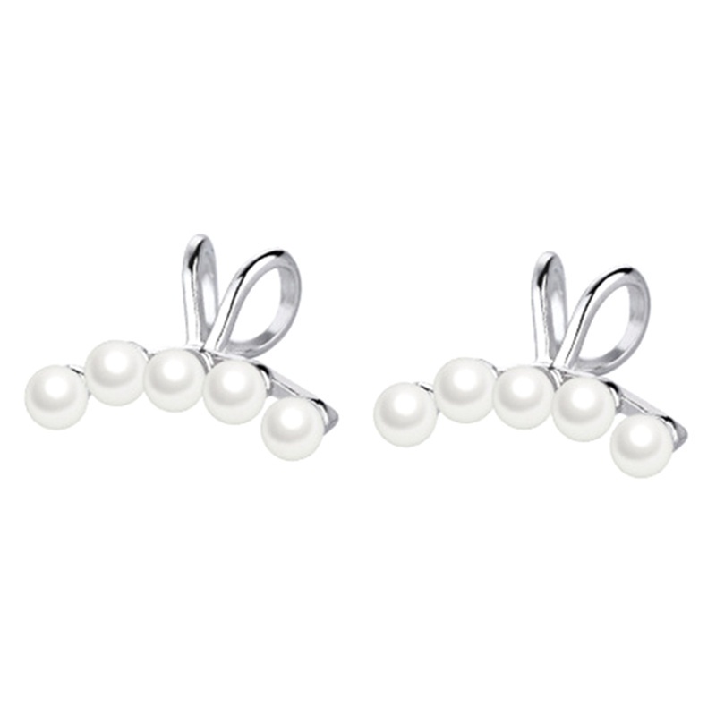 Fancyqube 1 Pasang Anting Klip On Tanpa Lubang Hias Mutiara Imitasi Untuk Wanita