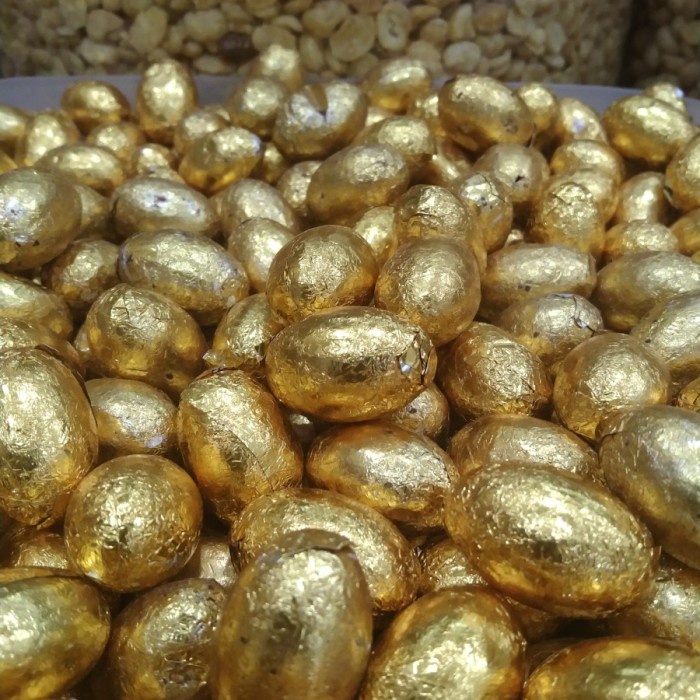 

500 GRAM COKLAT BENTUK TELUR EMAS / CHOCOLATE EGG GOLD