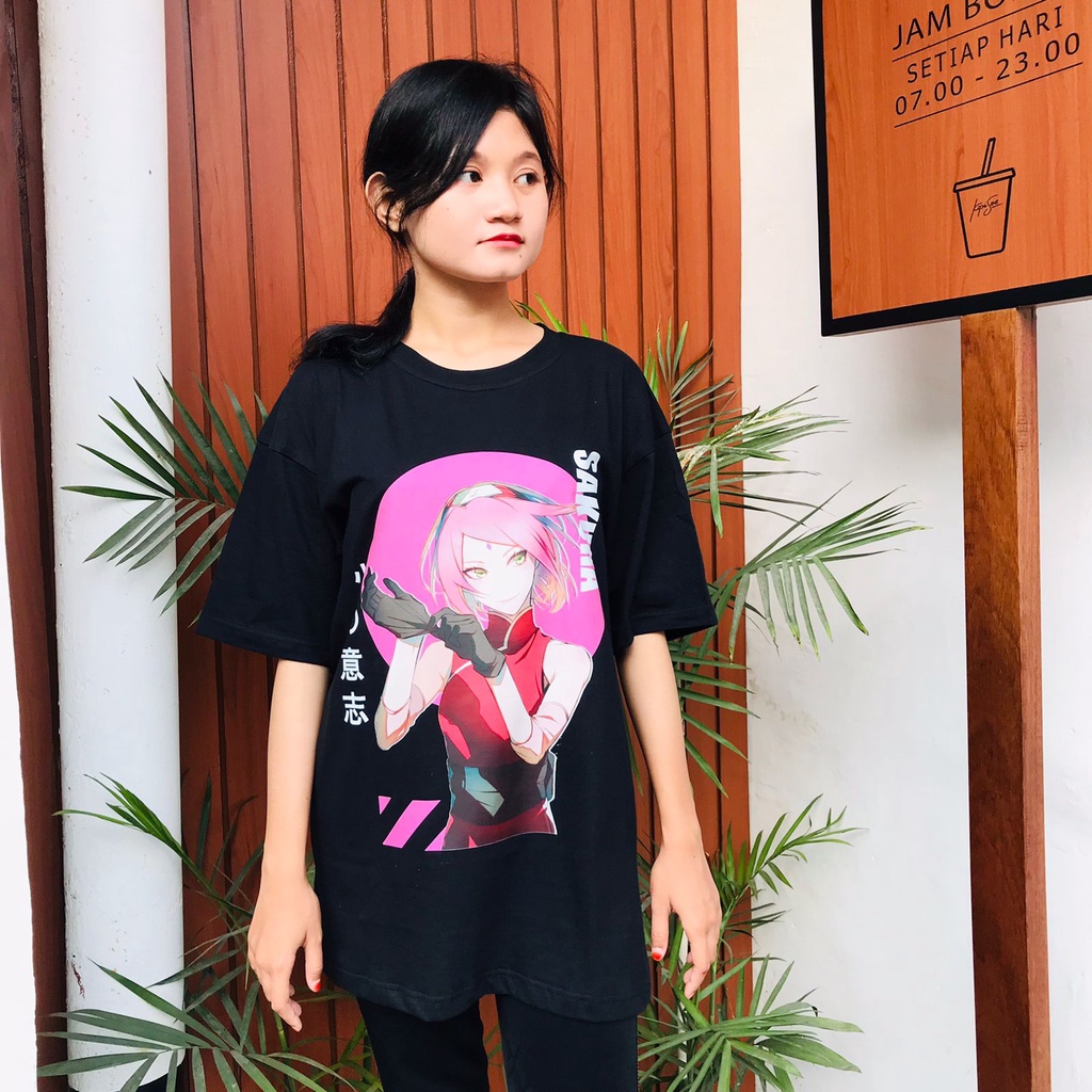 Tshirt Sakura Haruno Anime Manga Naruto Premium Unisex