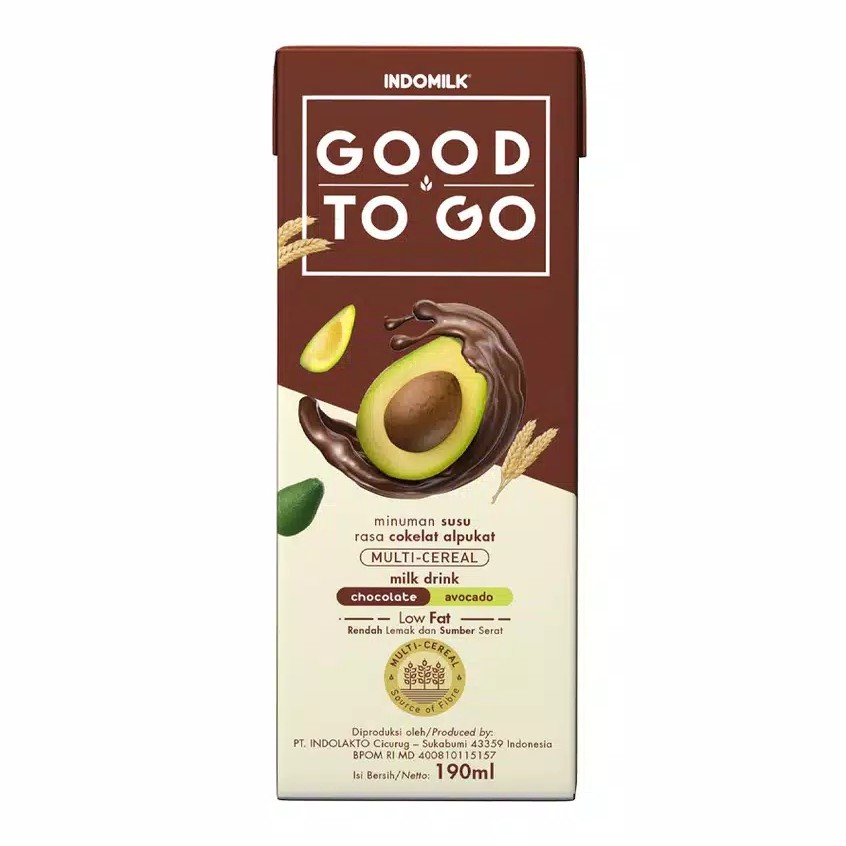 Indomilk Susu UHT Good To Go Choco Avocado 250 ml