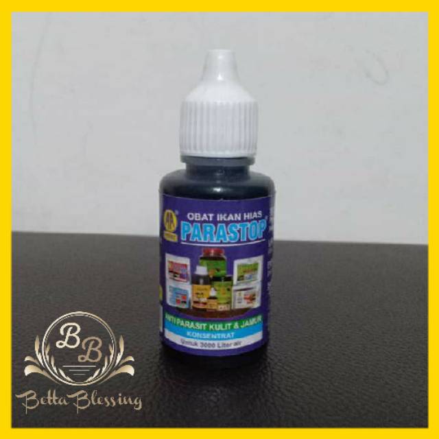 PARASTOP 30 ML OBAT IKAN HIAS ANTI PARASIT KULIT DAN JAMUR