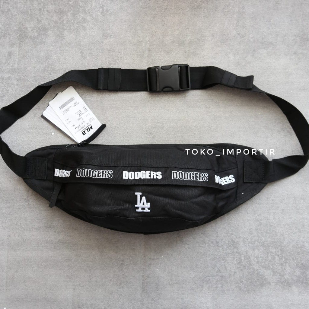 MLB waistbag yankees tas pinggang pria NY LA yankees Korea mirror ori