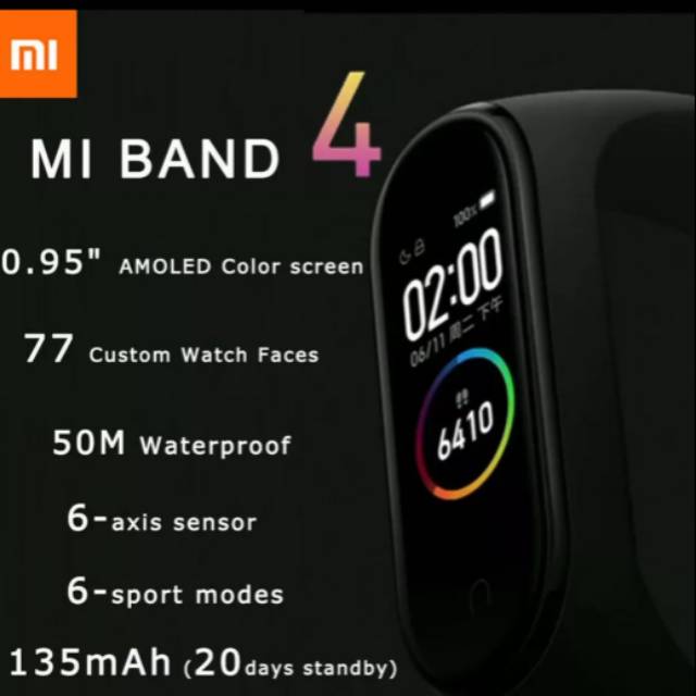 Mi Band 4 Smart Watch Fitness Tracker