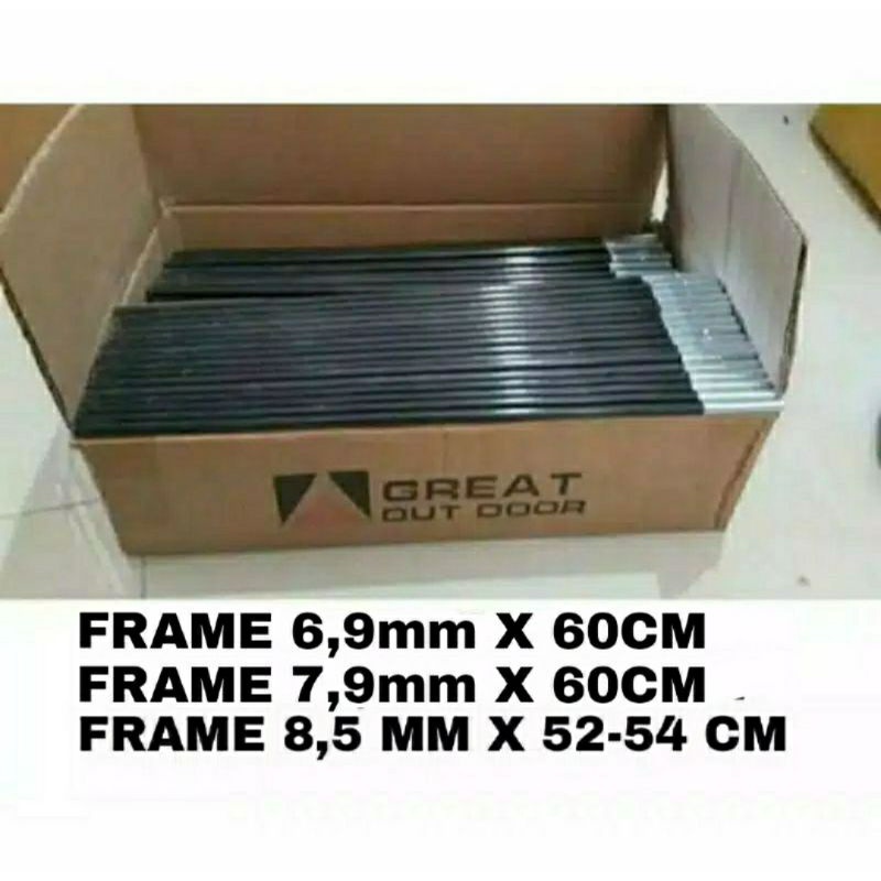 FRAME TENDA 7,9MM x 60CM - FRAME TENDA 6,9MM - FRAME TENDA 8,5MM - FRAME TENDA CAMPING - STIK TENDA