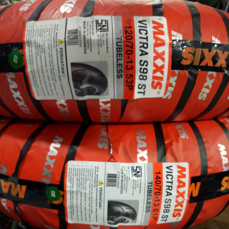 Ban maxxis Nmax Depan Belakang 140 / 70 -13 & 120 / 70 -13 victra