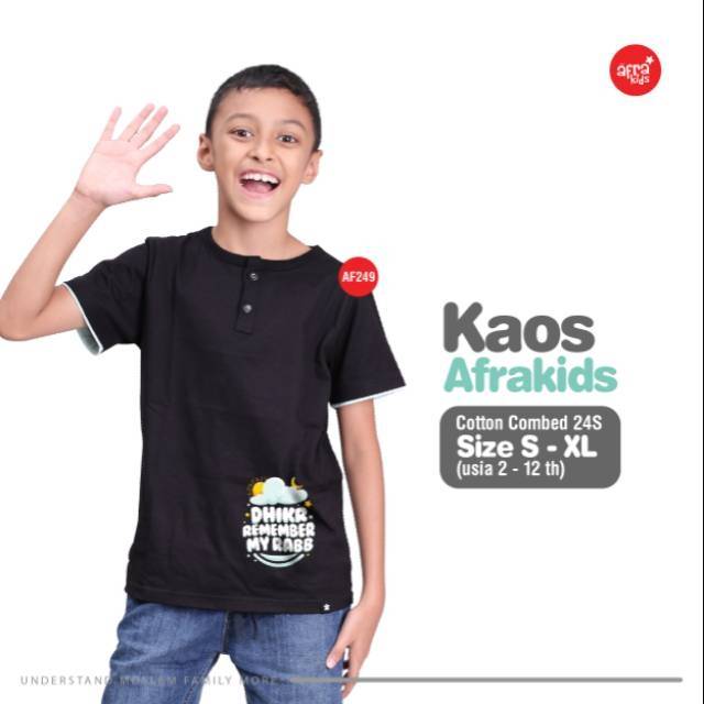 Afrakids Kaos Kancing AF249