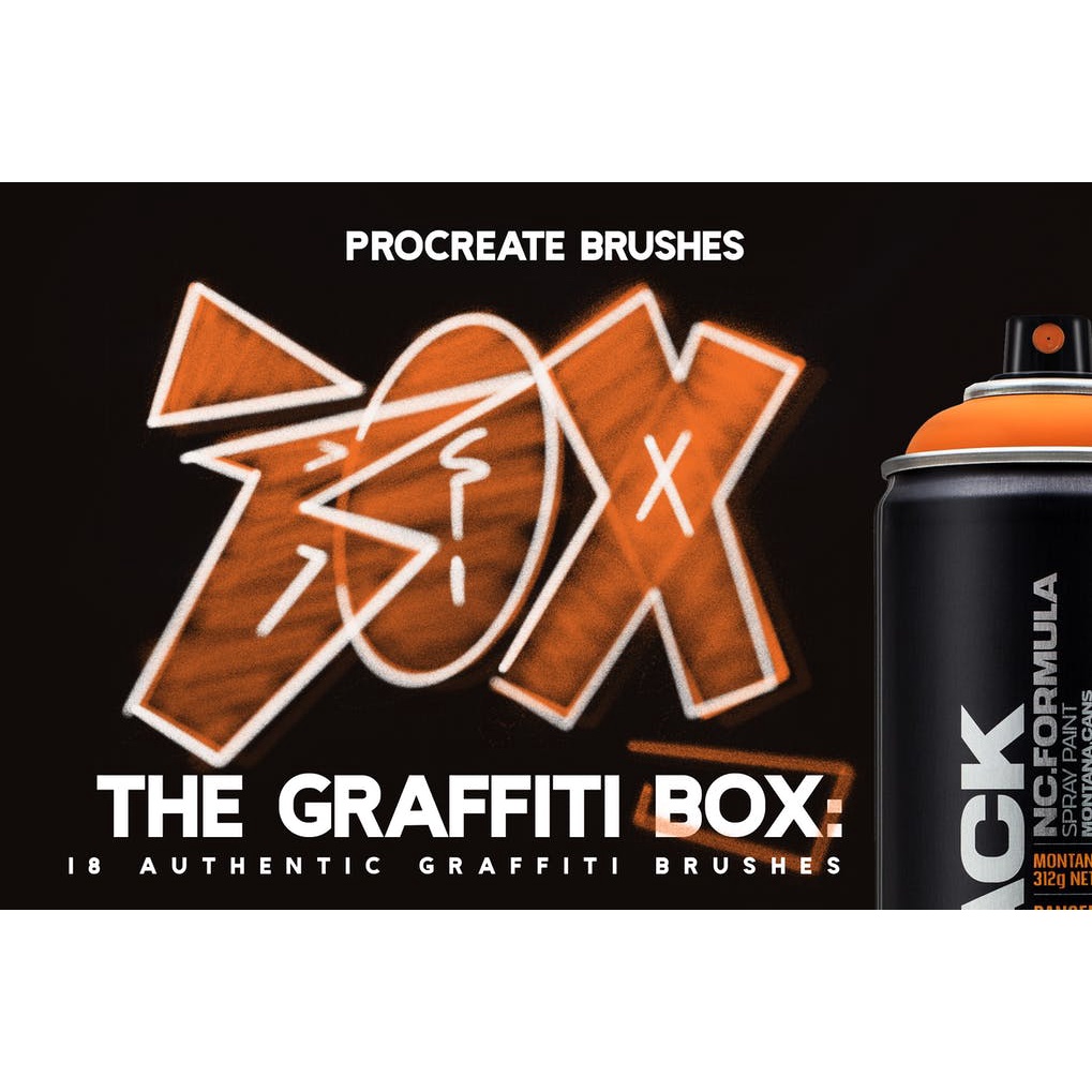 Procreate Brush - The Graffiti Box Brushes