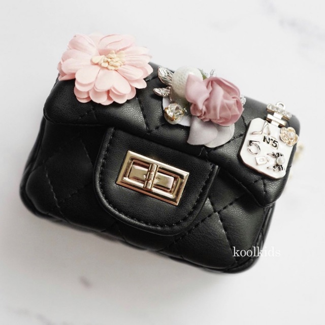 TAS ANAK - Mini Bag Tas Chanel Black 01