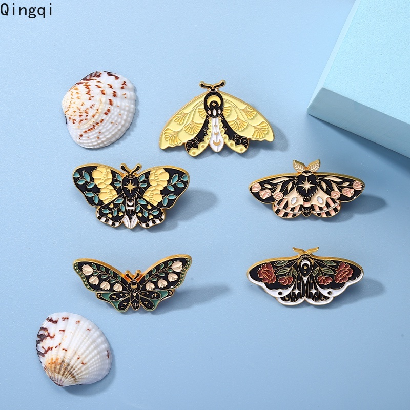 Bros Pin Enamel Desain Kartun Hewan Butterfly Bunga Warna-Warni Untuk Hadiah Anak