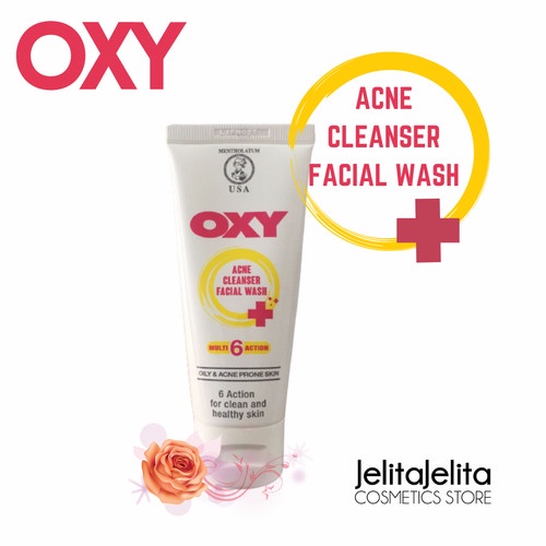BYE BYE JERAWAT &amp; MINYAK] [ Oxy Acne Cleanser Facial Wash 50GR | Pembersih Wajah Jerawat | Anti Acne | Anti Minyak_Cerianti