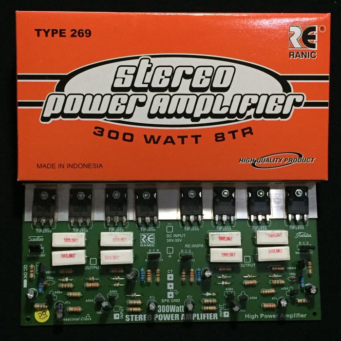 KIT POWER AMPLIFIER STEREO 300 WATT - 8 TR