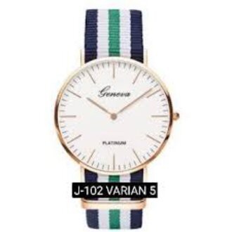 MOGYMOGY J102 Jam Tangan Wanita Kanvas Jam Analog Canvas Unisex Watch