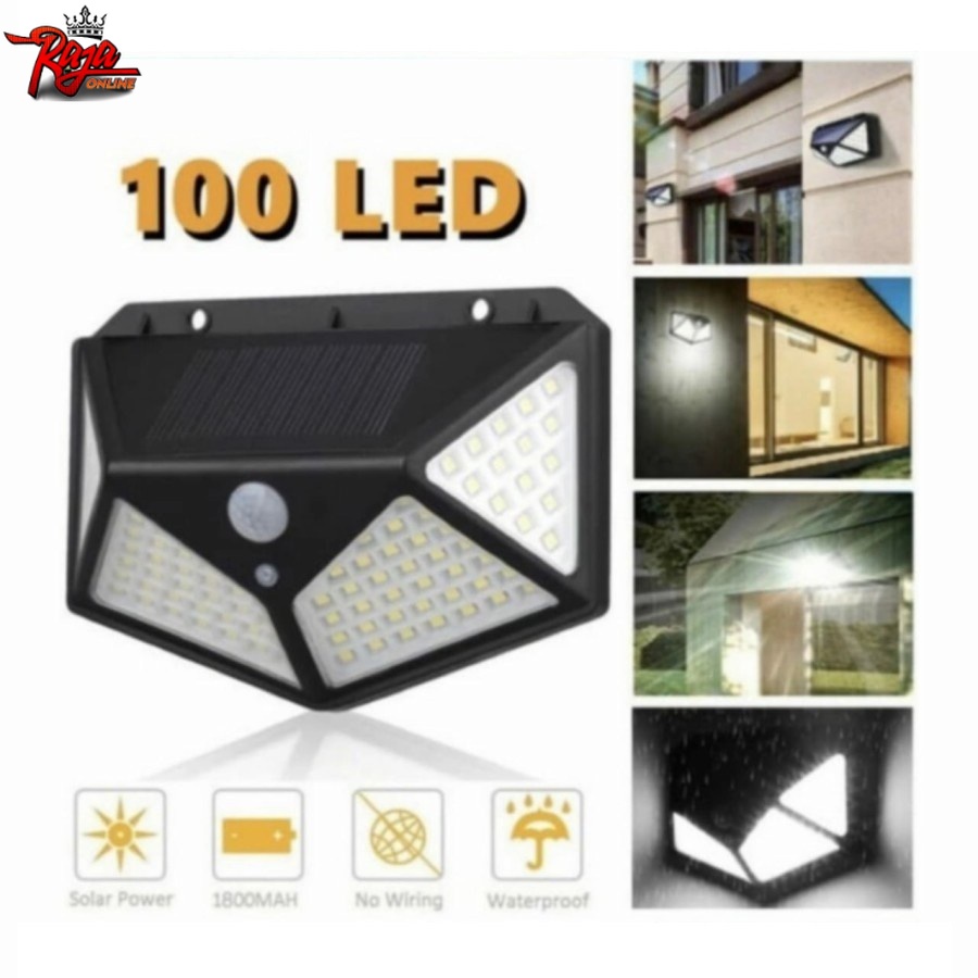 Solar Interaction Wall Lamp 100 LED- Lampu Dinding Taman Solar 100 LED versi 2