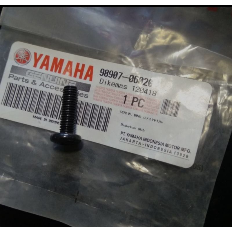 HARGA SATUAN BAUT BODY  YAMAHA SCORPIO 2001-2014. ORI ORIGINAL YAMAHA 98907-06020