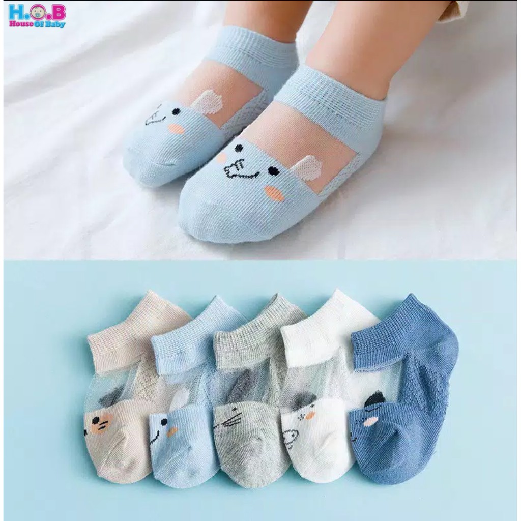 Kizzy Set Socks / Kaos Kaki Animal Anak Bayi Lucu impor / Kaos Kaki Tipis Semata kaki anak