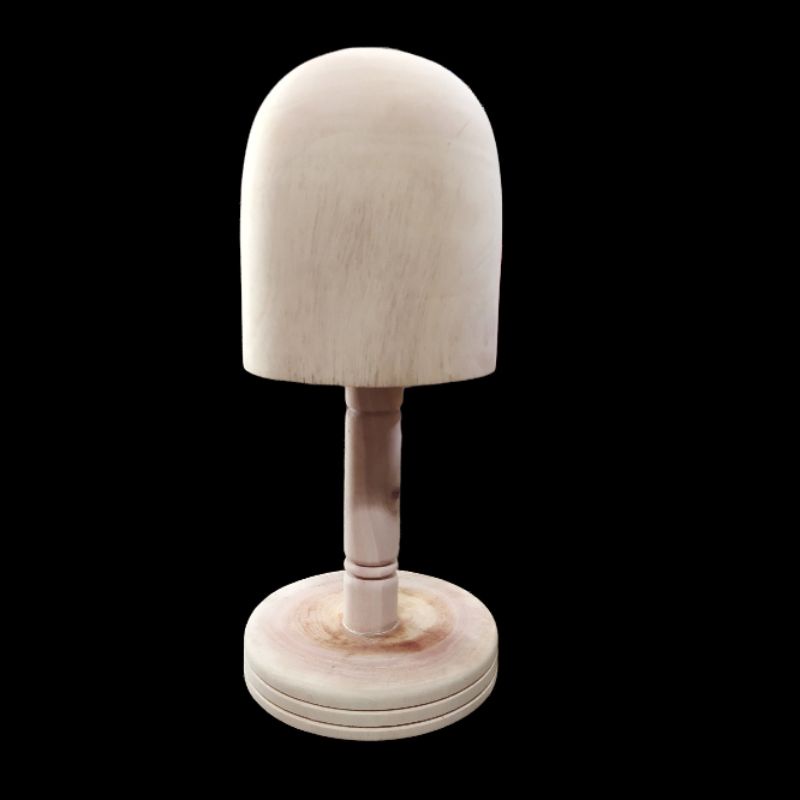 klebut plonco kayu cetakan blangkon, topi, peci