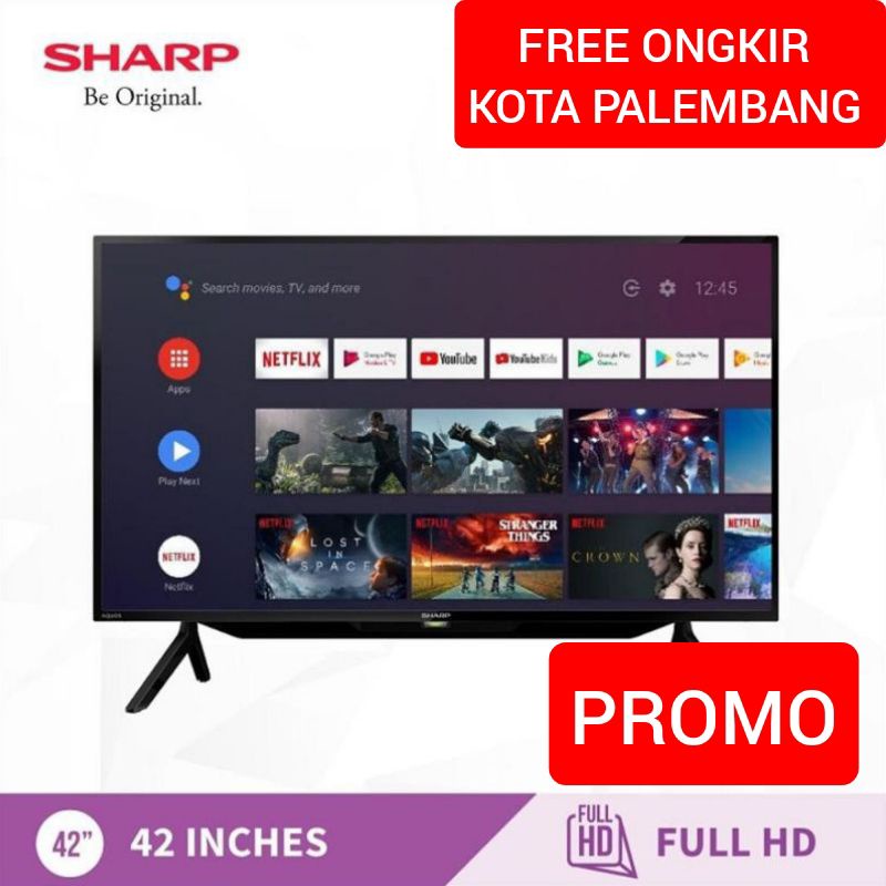 TV LED ANDROID SHARP 42 INCH 42" 2T-42BG1 42 BG1 BISA YOUTUBE DAN BLUETOOTH PROMO