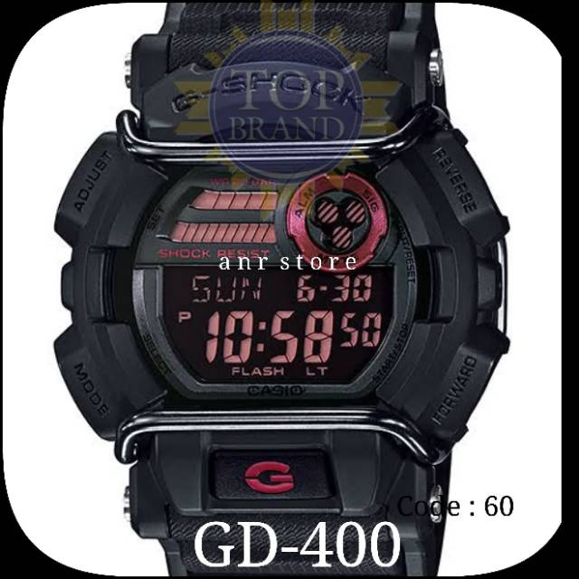 Tali Casio G-Shock GD-400 GD400 GD 400 Logo