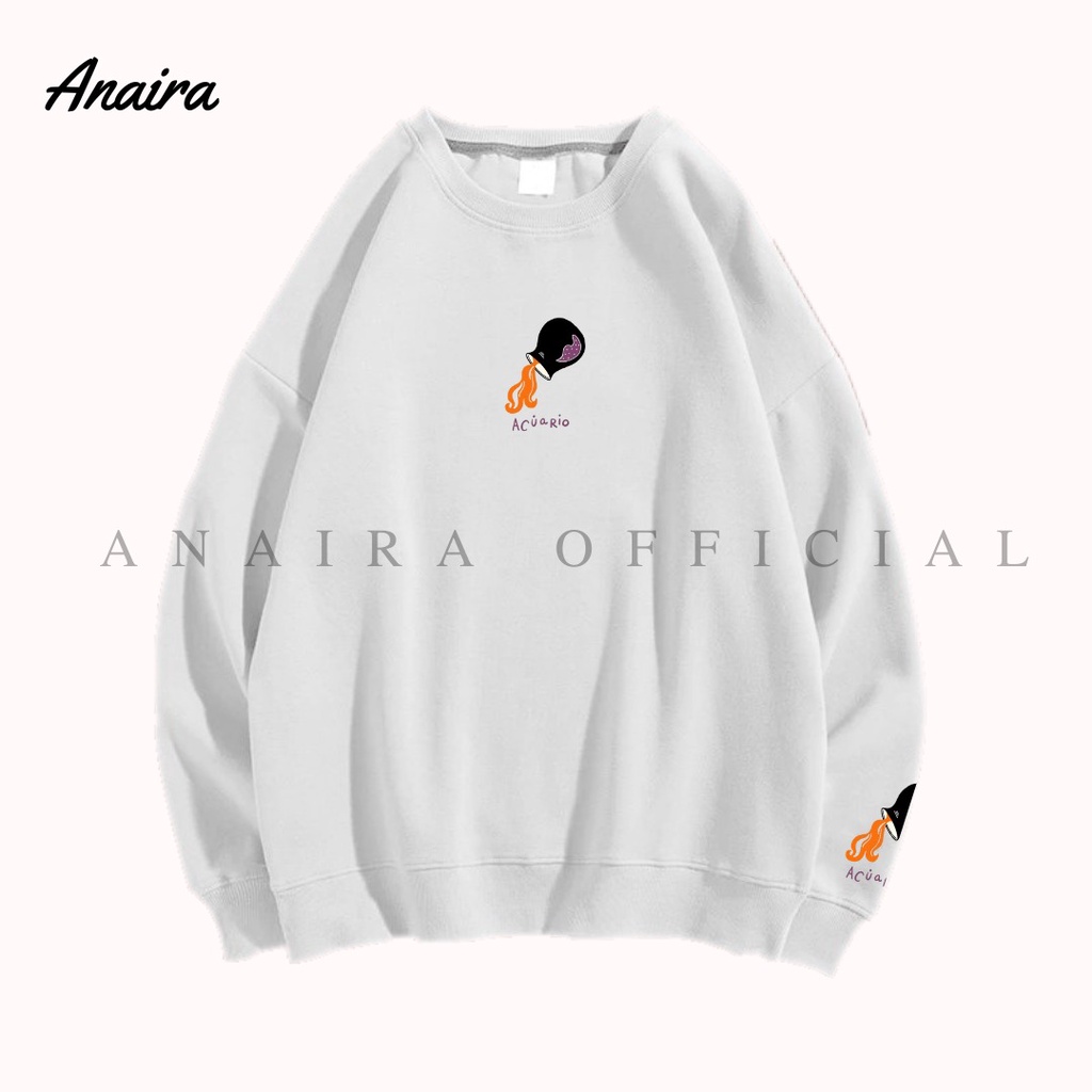 ACUARIO SWEATER CREWNECK WANITA ANAIRAOFFICIAL