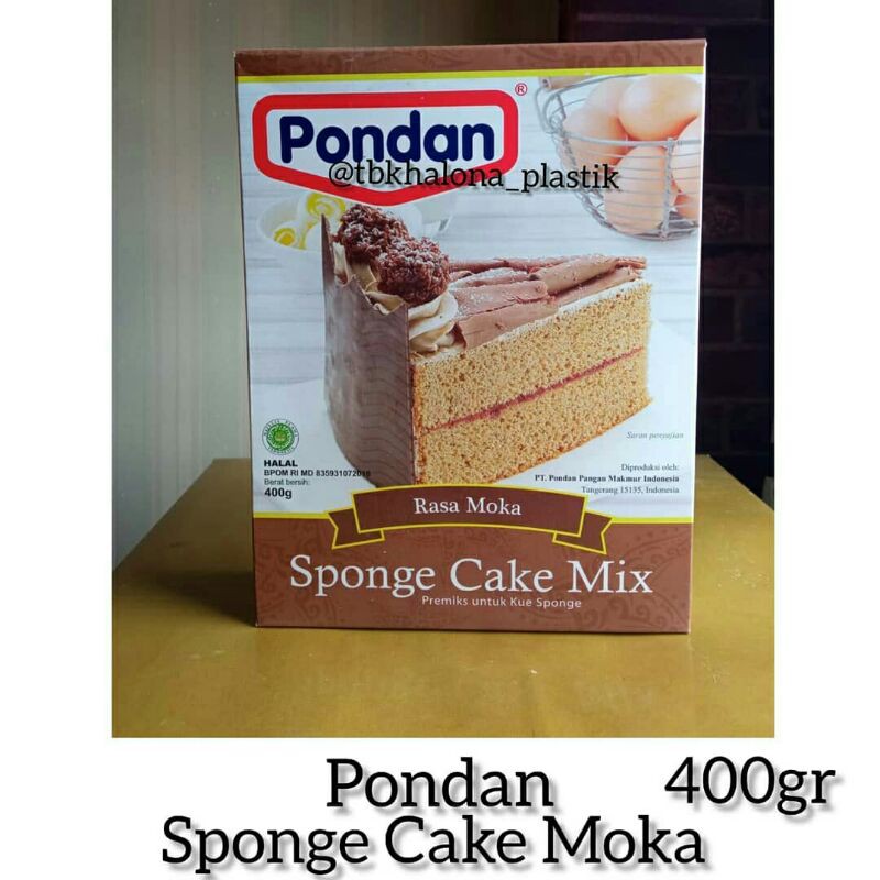 Pondan Sponge Cake Moka 400gr