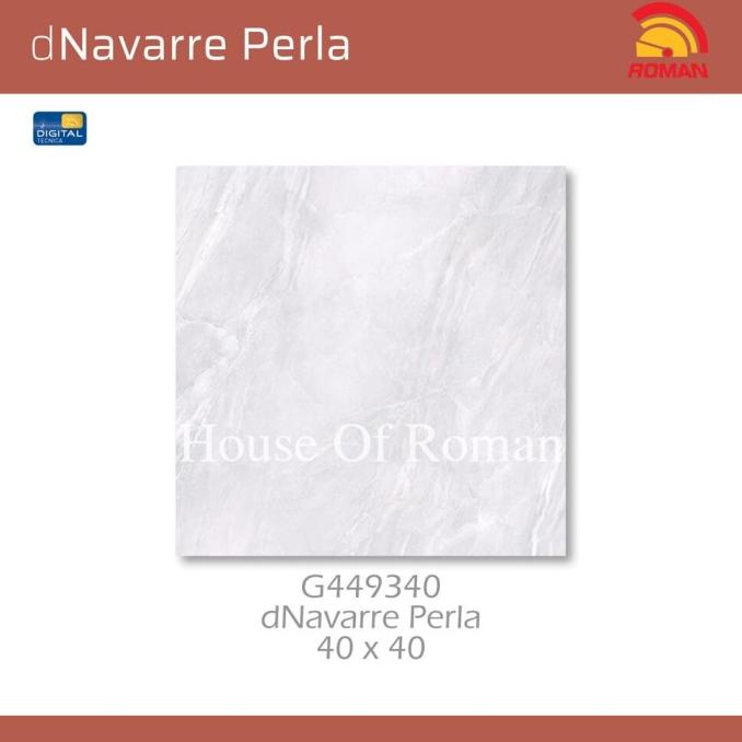 KERAMIK LANTAI ROMAN KERAMIK dNavarre Perla 40x40 G449340 (ROMAN House of Roman)