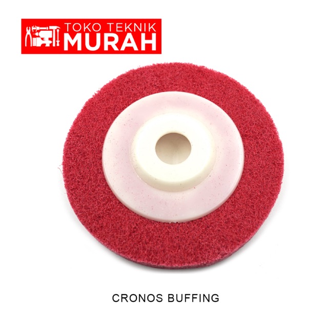 Cronos Buffing 4” Sikat Piring Non Woven Merah 4 inch inci Buff