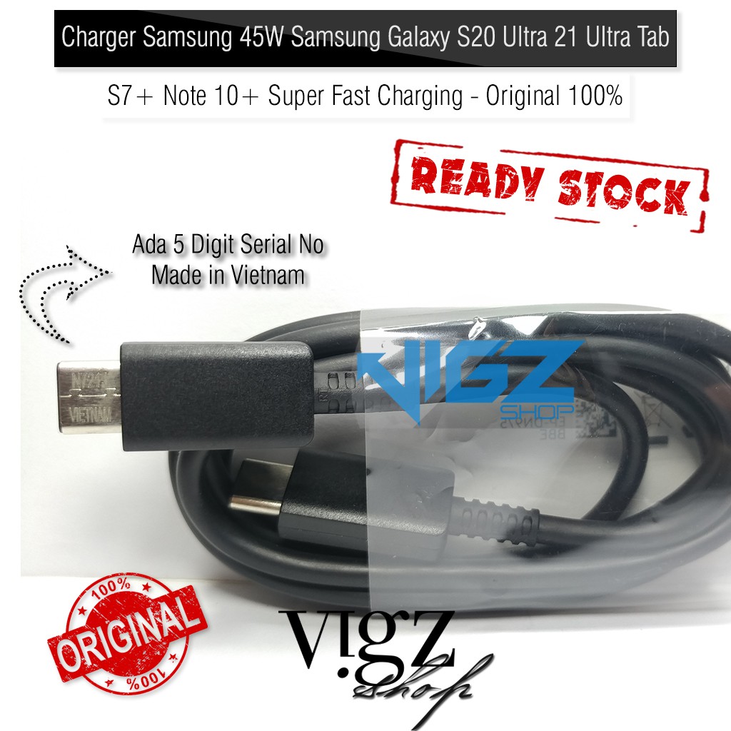 Kabel Data Samsung Galaxy Note 10 Plus Note 20 Ultra S21 Ultra Type C to Type C Original