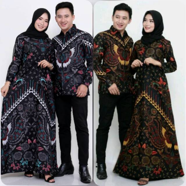 Baju Couple Set Busana Muslim Pria Dan Wanita Gamis ...