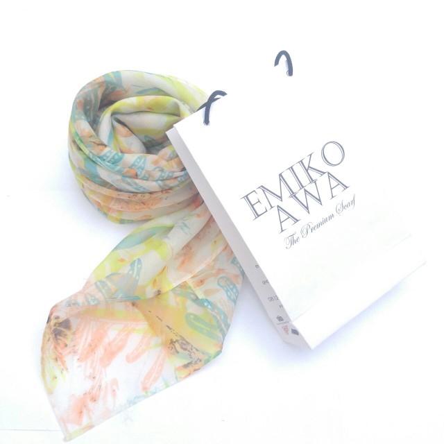 TERLARIS Kerudung Segiempat Motif Palmia / Hijab / Jilbab / Emikoawa / Organza