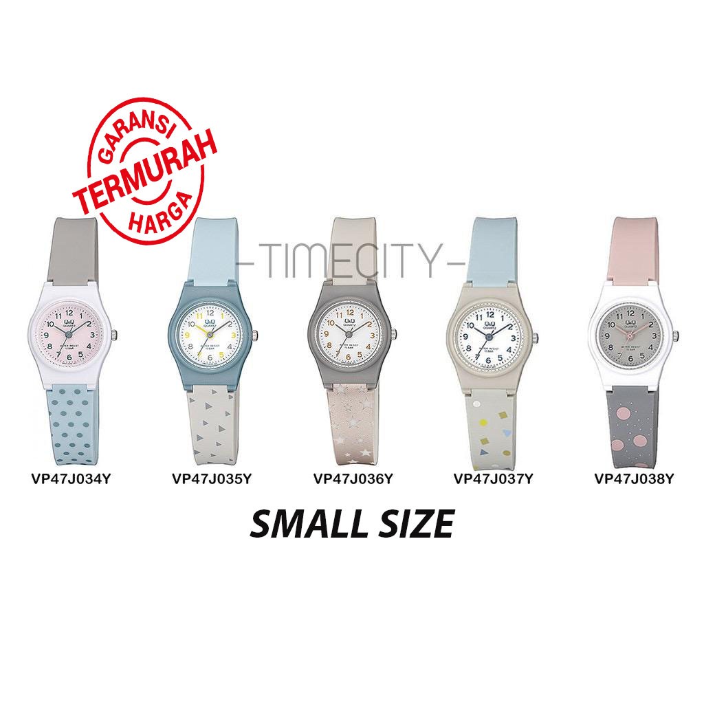 Q&amp;Q QNQ QQ VP47 035 034 036 037 038 Jam Tangan Analog Original Watch Wanita qq VP47J035Y Anti Air
