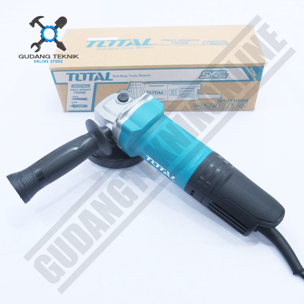 Mesin Gerinda 4&quot; TOTAL TG10710056 / Angle Grinder TG 10710056 - Gerinda Tangan 4 Inch TOTAL