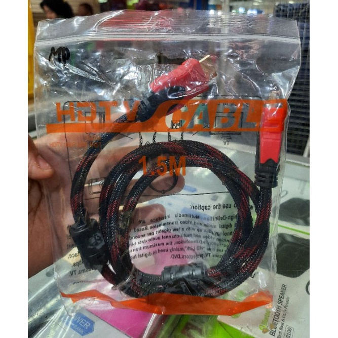 KABEL HDMI 1.5 METER HDMI TO HDMI KUALITAS HD 1080P MURAH MERIAH