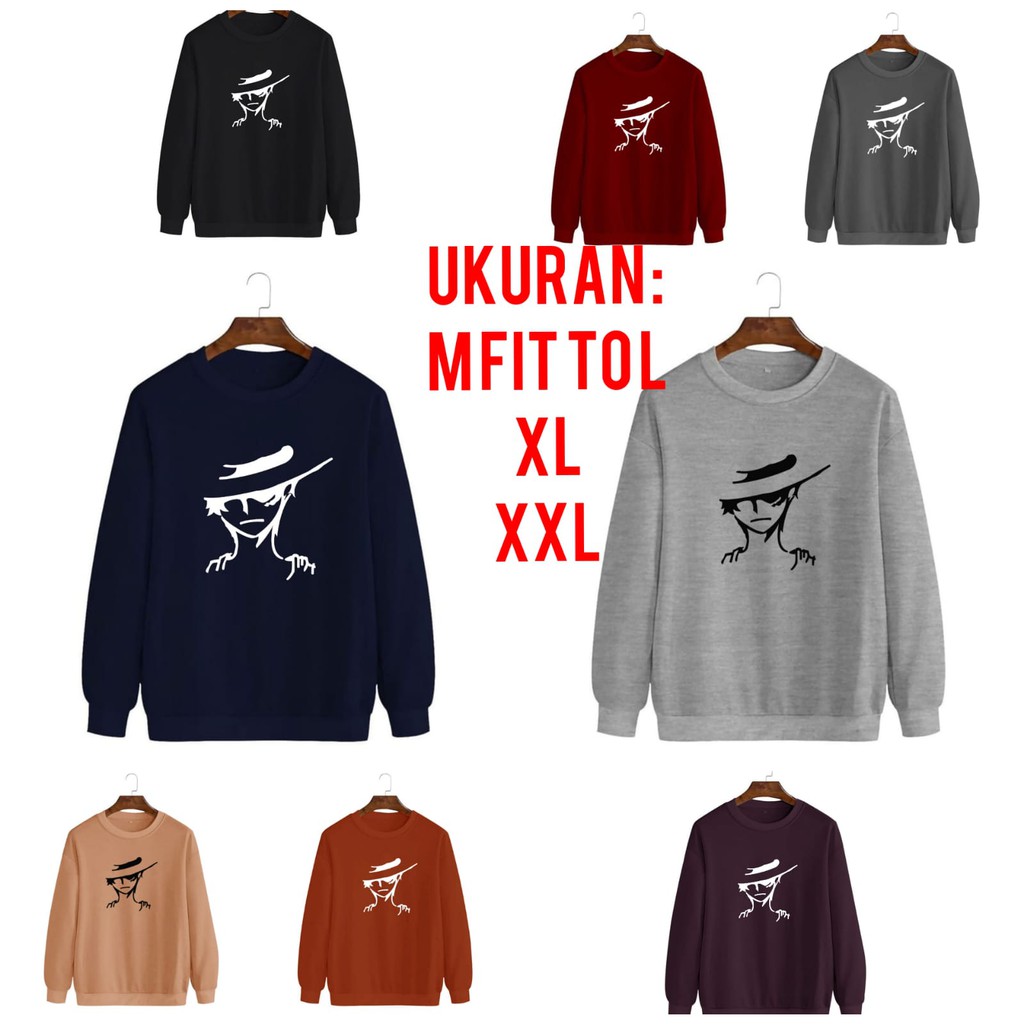 BISA COD / ALIPIO FASHION - BAJU SWEATER IUKPI / sweater luffy / sweater keren / sweater terbaru