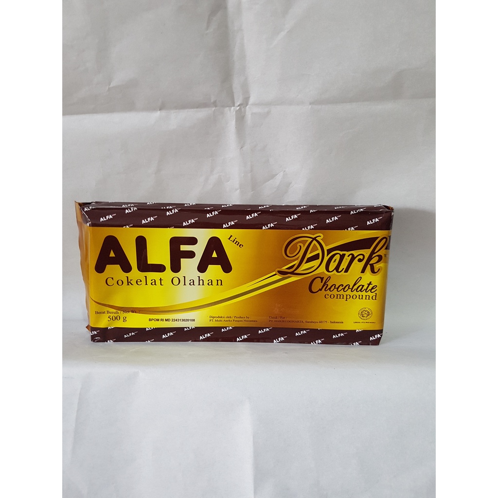 

Cokelat Compound Dark ALFA 500 gram