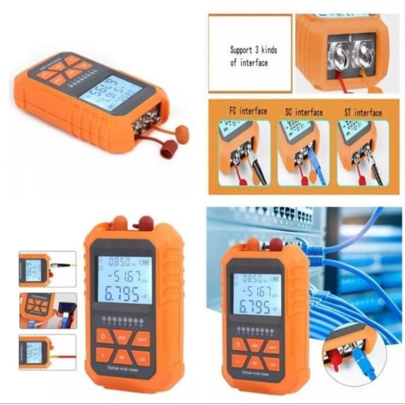 OPM 3 in 1 OPM VFL Network Cable Test in 3 in1 Optical Power Meter 3in